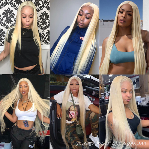 Cheap Yeswigs 613 Blonde Hd Full Lace Front Wig Raw Malasyia Human Hair Transparent Lace Frontal Wig Human Hair For Black Women